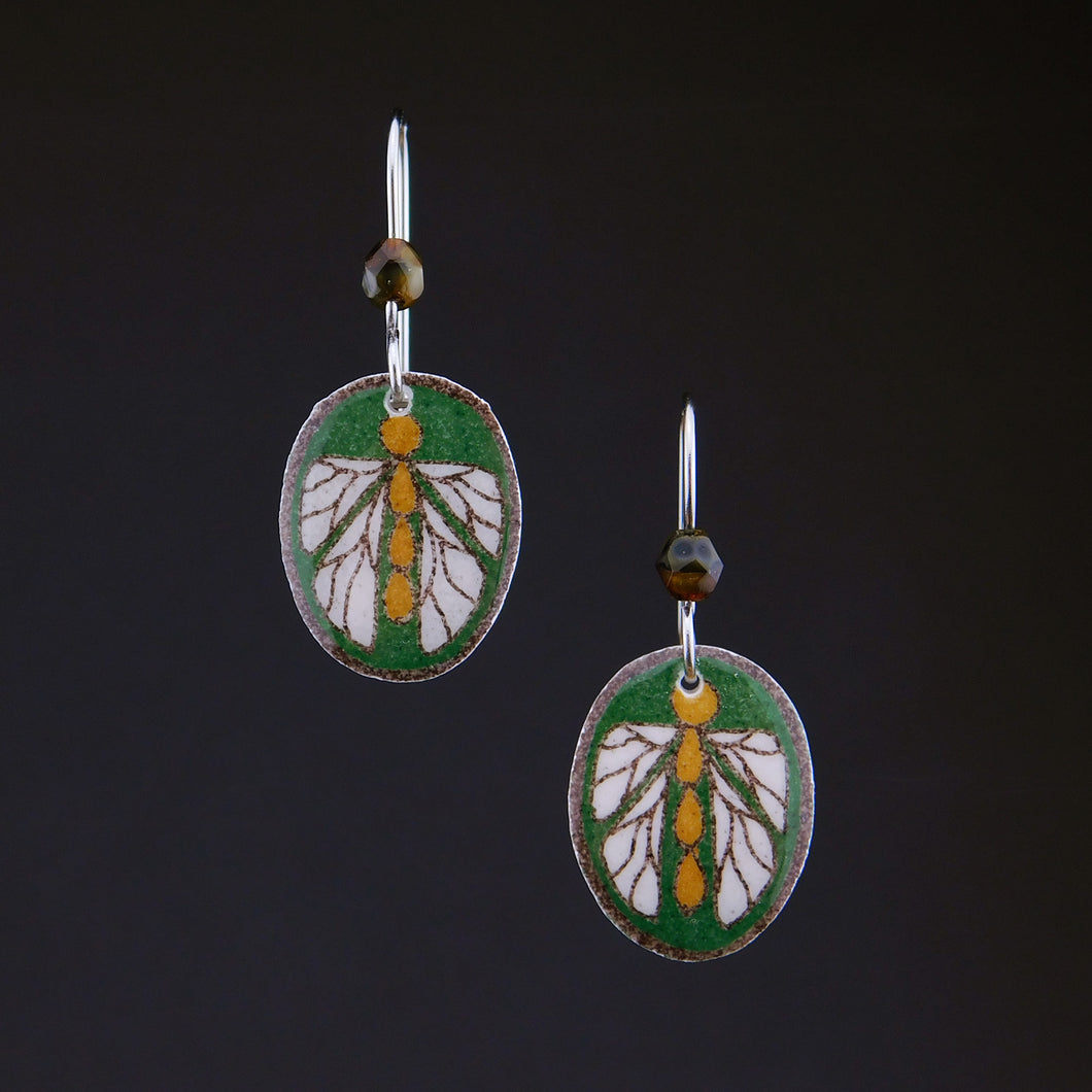 Green Goose Egg Jewelry - Bug Earrings Small