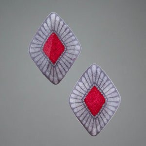 Red Goose Egg Shell Jewelry - Southwest Stone Earrings